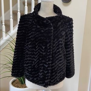 INC International Concepts faux fur coat